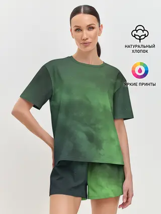 Женская пижама с шортами / Абстракция