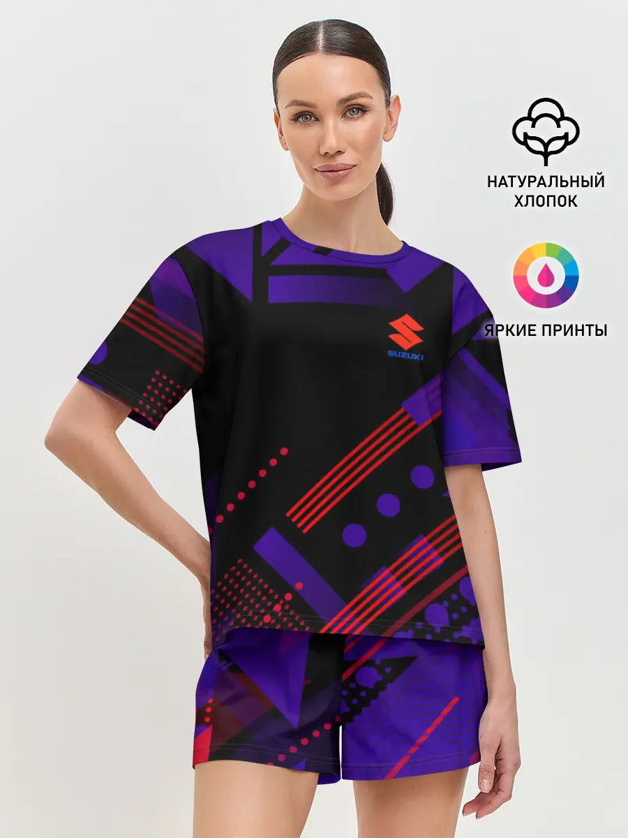Женская пижама с шортами / Suzuki