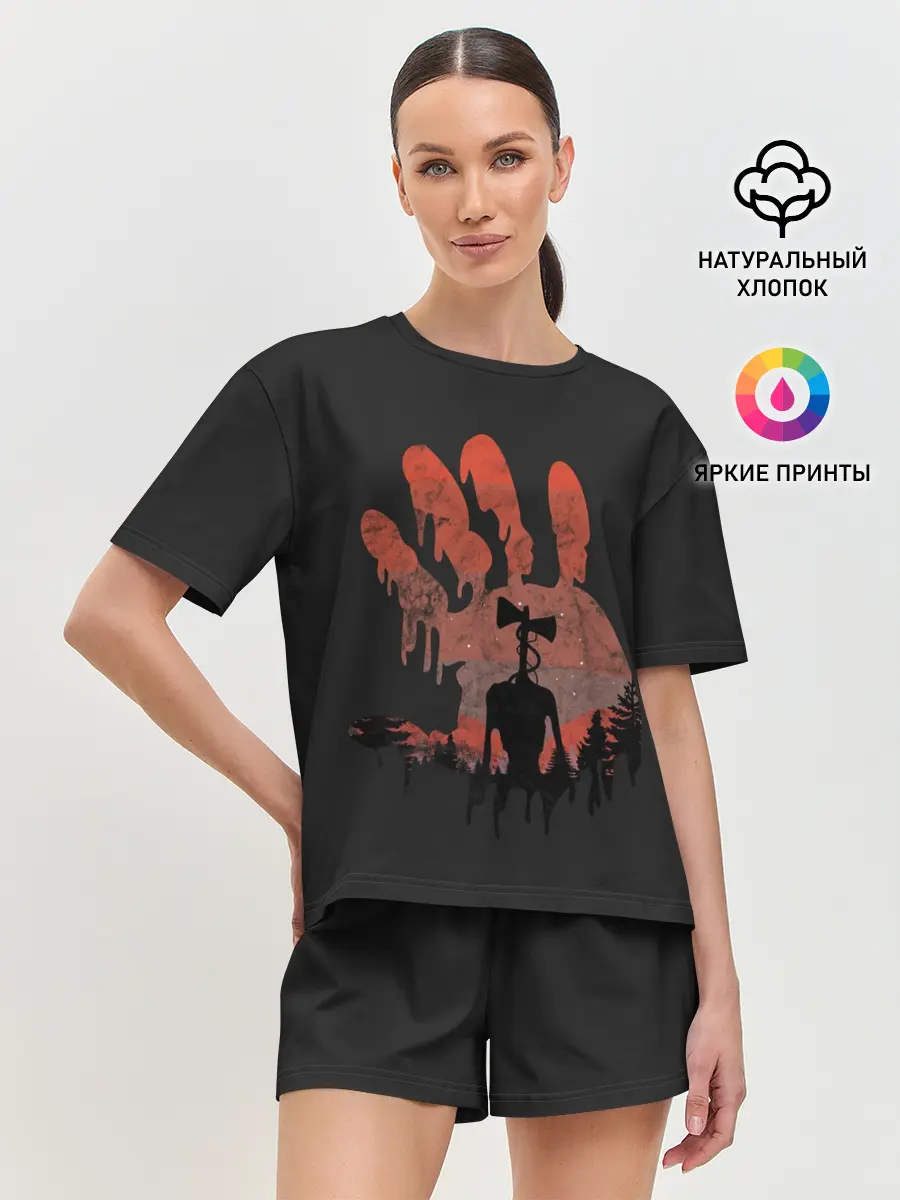 Женская пижама с шортами / Сиреноголовый