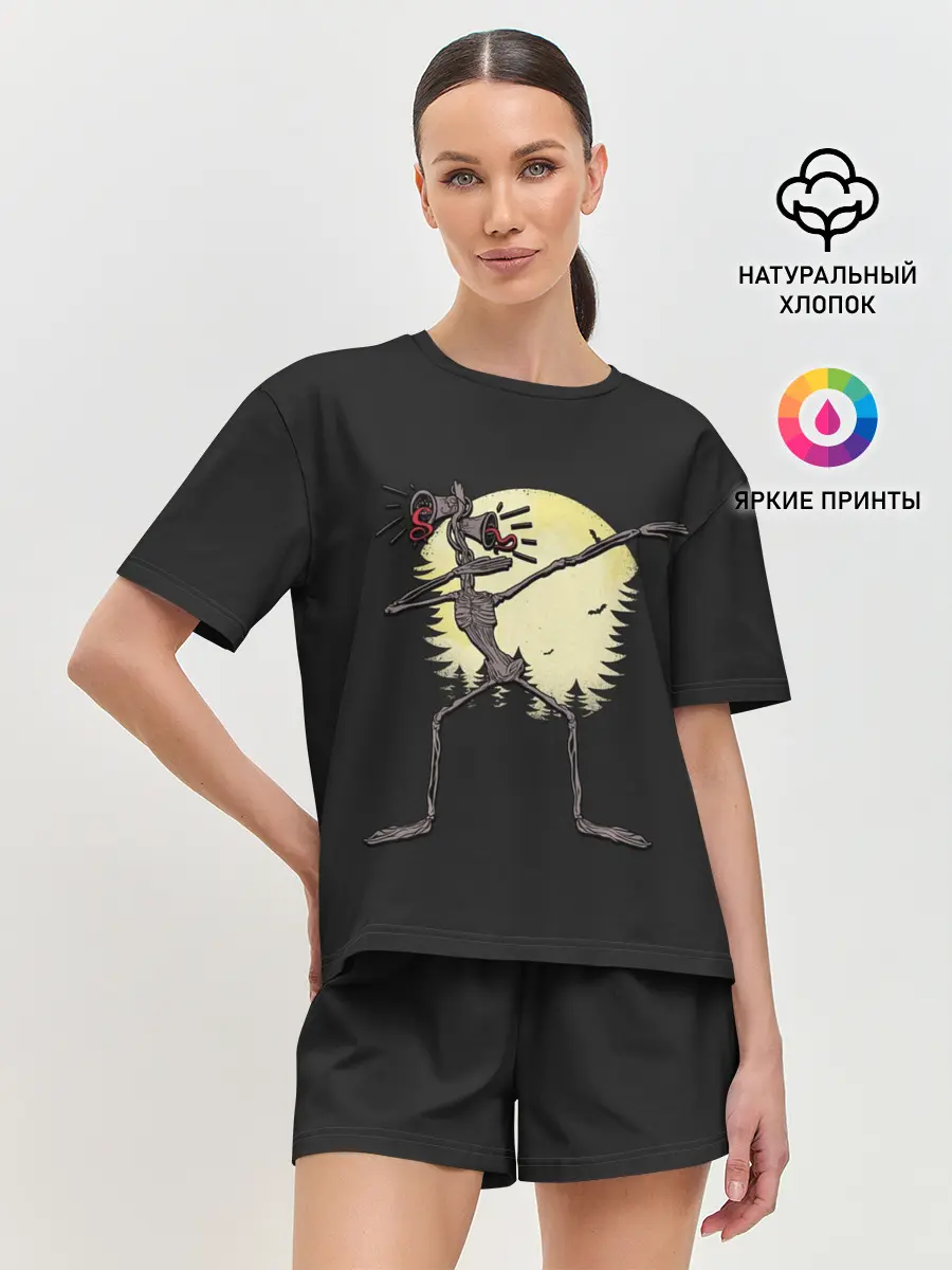 Женская пижама с шортами / Сиреноголовый
