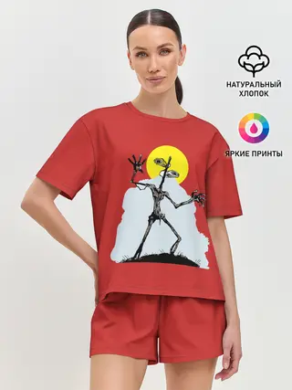 Женская пижама с шортами / Сиреноголовый