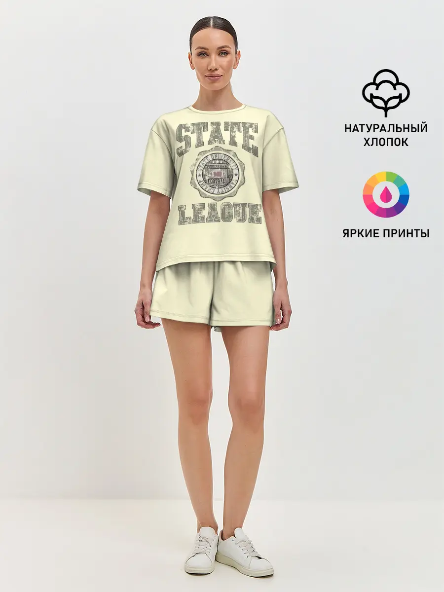 Женская пижама с шортами / State League