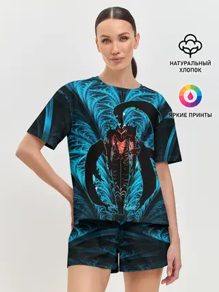 Женская пижама с шортами / Поднятие Уровня в Одиночку