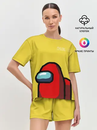 Женская пижама с шортами / Among Us classic