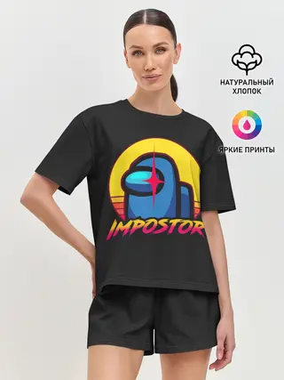 Женская пижама с шортами / Among Us