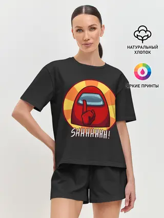 Женская пижама с шортами / Among Us