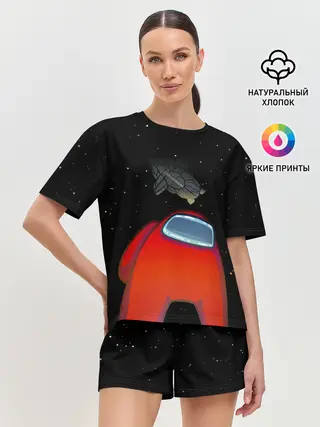 Женская пижама с шортами / Among Us