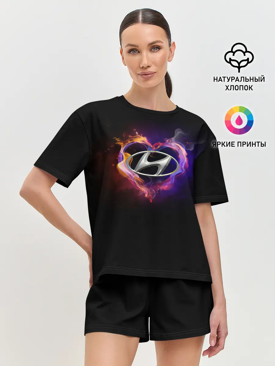 Женская пижама с шортами / Hyundai