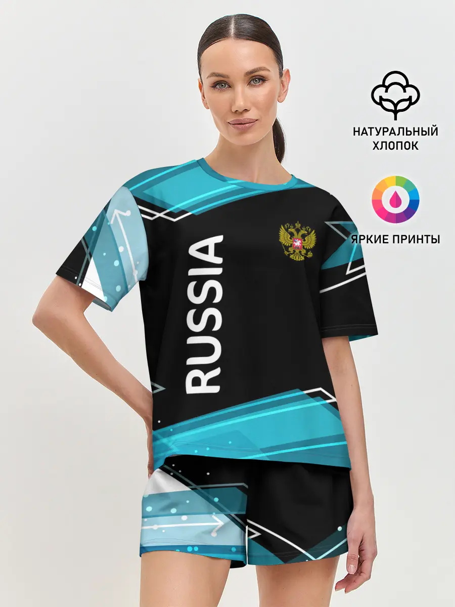Женская пижама с шортами / RUSSIA.