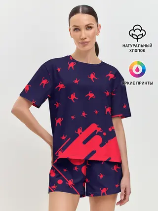 Женская пижама с шортами / ЪУЪ СЪУКА