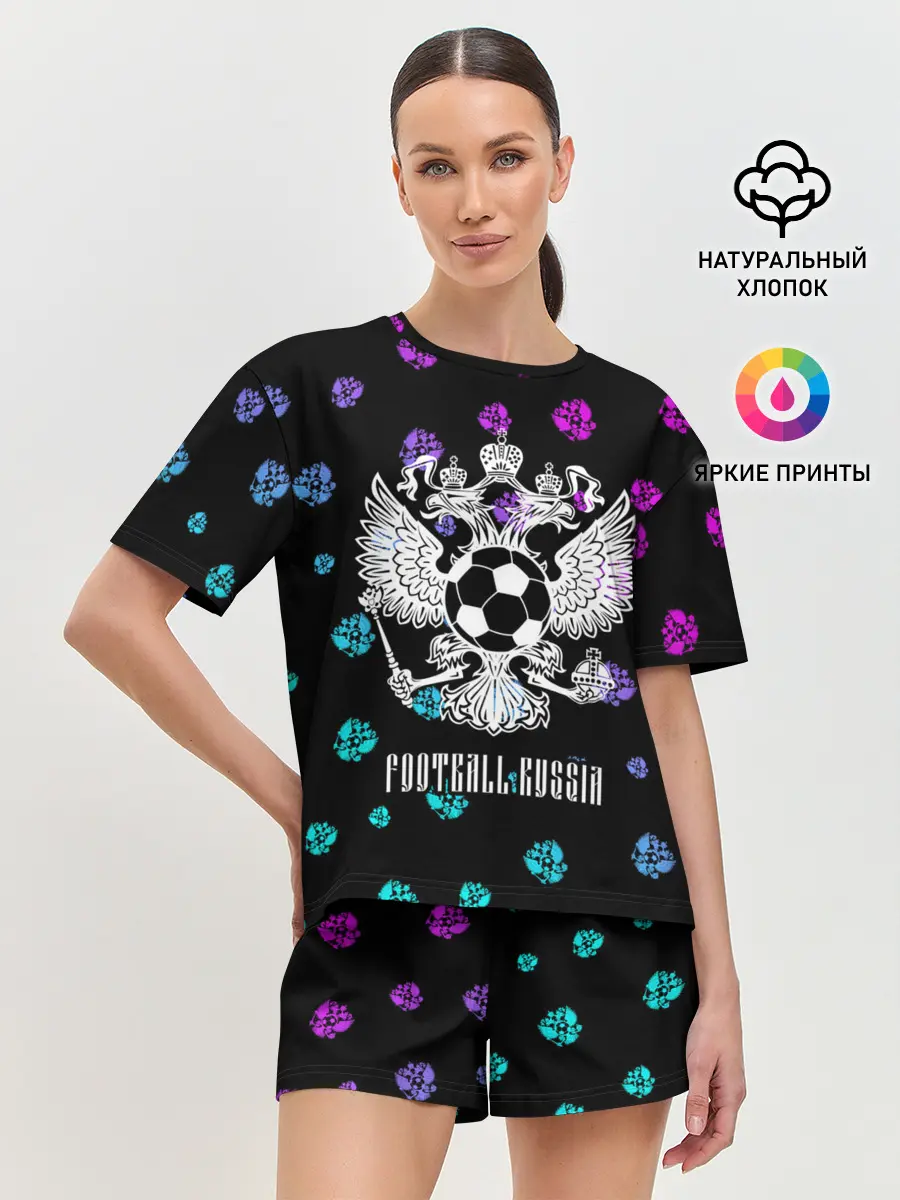 Женская пижама с шортами / FOOTBALL RUSSIA / Футбол