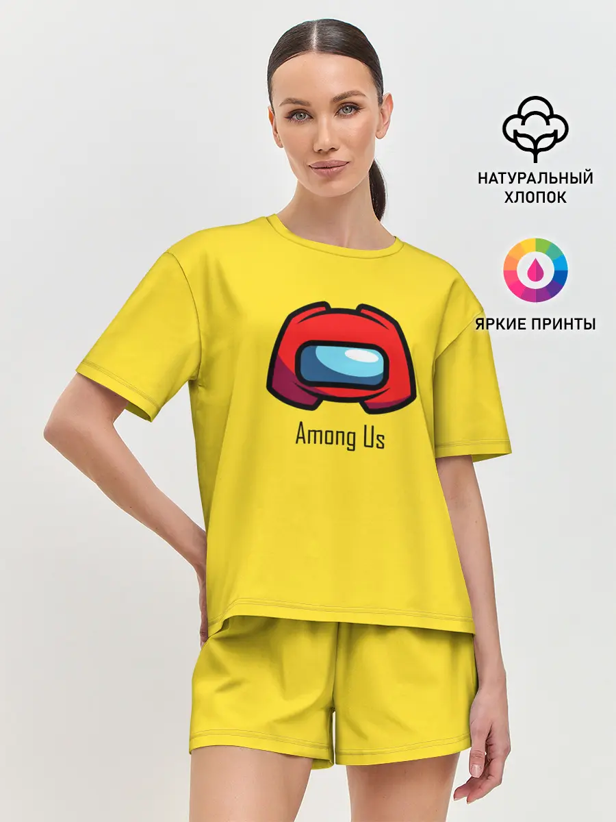 Женская пижама с шортами / Among Us|LoGo