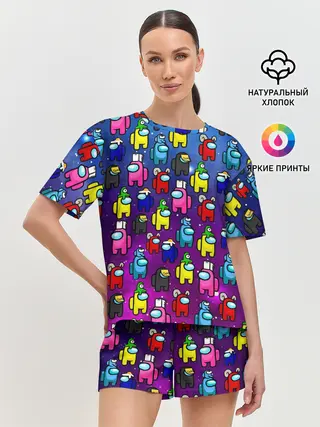 Женская пижама с шортами / AMONG US