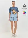 Женская пижама с шортами / Новогодний Пикачу