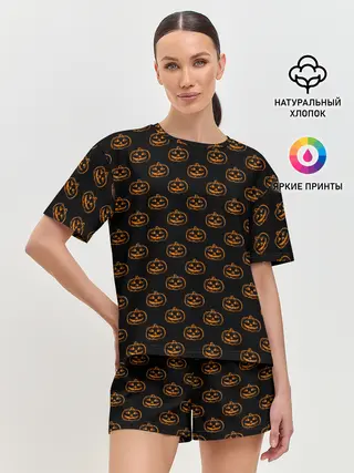 Женская пижама с шортами / Хеллоуин
