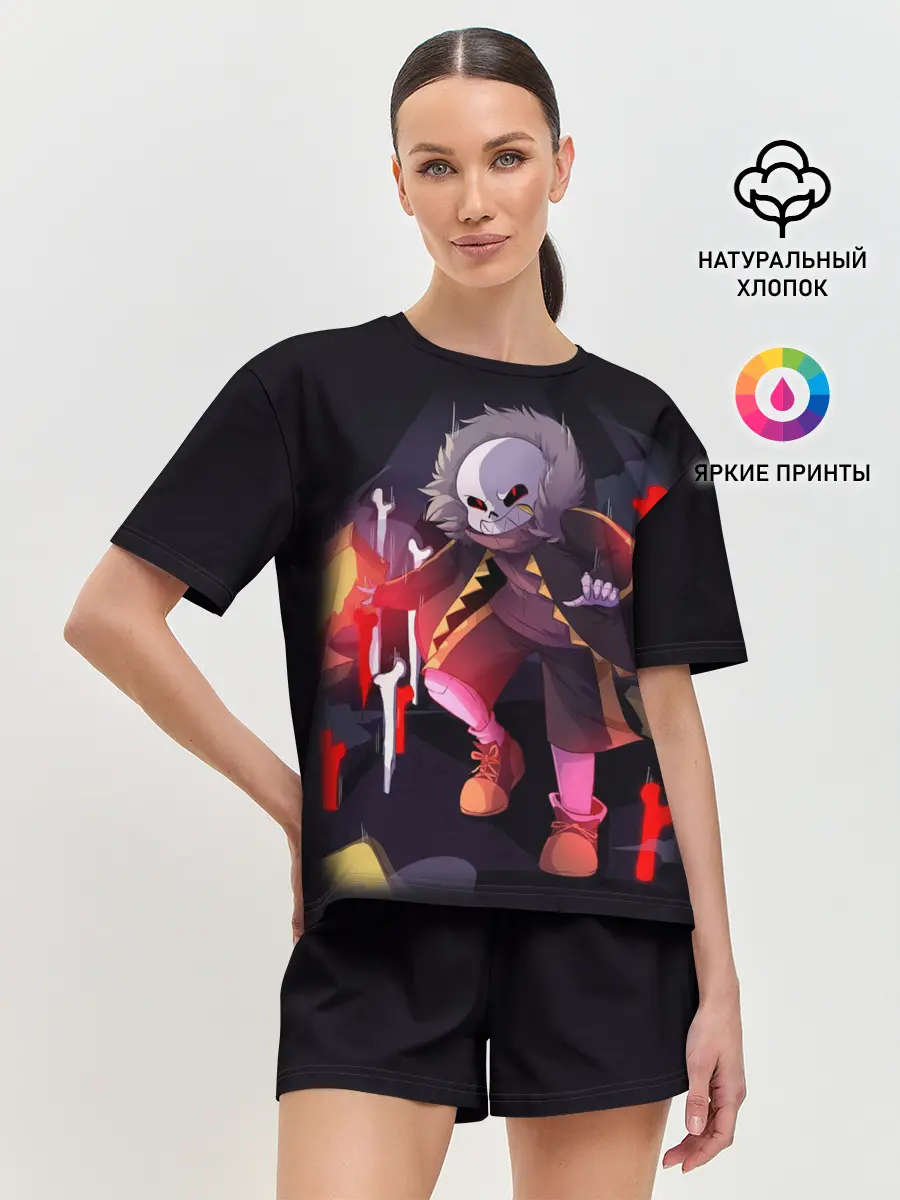 Женская пижама с шортами / UNDERTALE