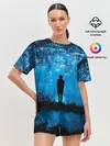 Женская пижама с шортами / Перевернутый Мир
