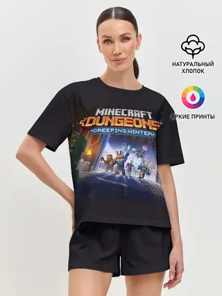 Женская пижама с шортами / Minecraft Dungeons