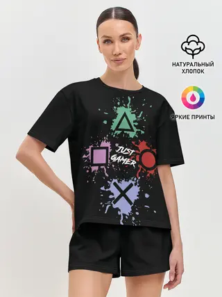 Женская пижама с шортами / JUST GAMER