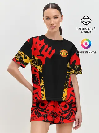 Женская пижама с шортами / Manchester United | Red Devils