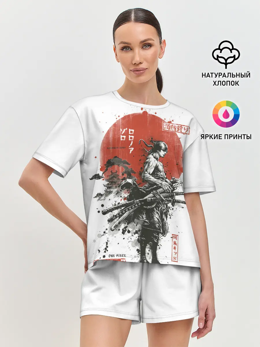 Женская пижама с шортами / ONE PIECE ZORO Roronoa SAMURAI