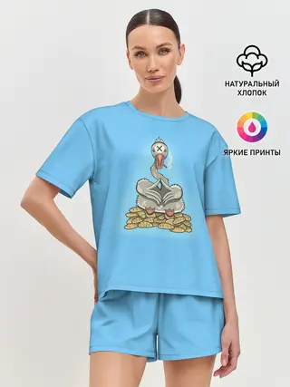 Женская пижама с шортами / Гусь батонный