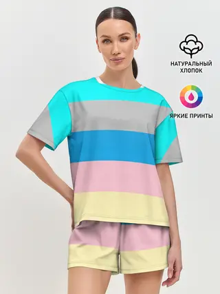 Женская пижама с шортами / Флаг аниме
