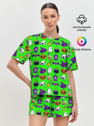 Женская пижама с шортами / HALLOWEEN
