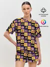 Женская пижама с шортами / LA LAKERS | ЛЕЙКЕРС