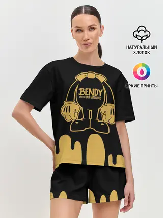 Женская пижама с шортами / Bendy And The Ink Machine