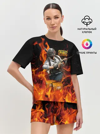 Женская пижама с шортами / PUBG