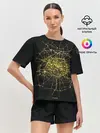 Женская пижама с шортами / Ночная карта Парижа