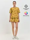 Женская пижама с шортами / Сыр