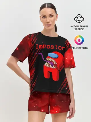 Женская пижама с шортами / AMONG US - IMPOSTOR
