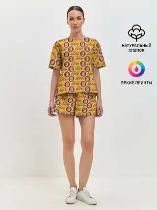 Женская пижама с шортами / LA LAKERS