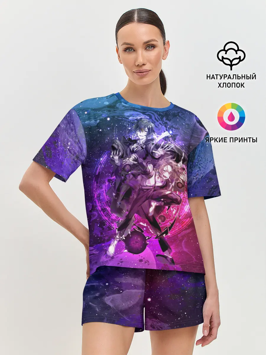 Женская пижама с шортами / Дазай и Чуя