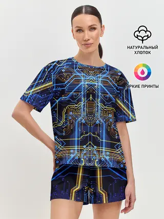 Женская пижама с шортами / Сircuit-$$$