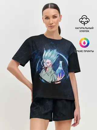 Женская пижама с шортами / Сэнку Исигами с колбой