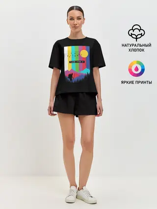 Женская пижама с шортами / ПОЖАЛУЙСТА, ПОДОЖДИТЕ