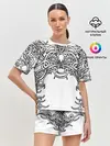 Женская пижама с шортами / Фэнтези мотылёк