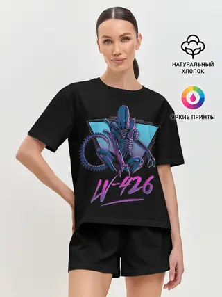 Женская пижама с шортами / Чужой | 426