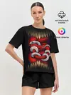 Женская пижама с шортами / monster and snake