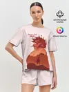 Женская пижама с шортами / Арт Кричащий титан!