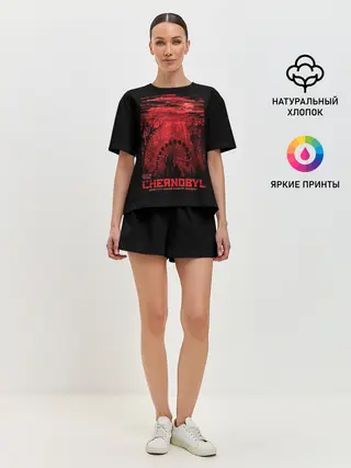 Женская пижама с шортами / Чернобыль