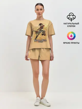 Женская пижама с шортами / РЕНЕ - солдат разведкорпуса