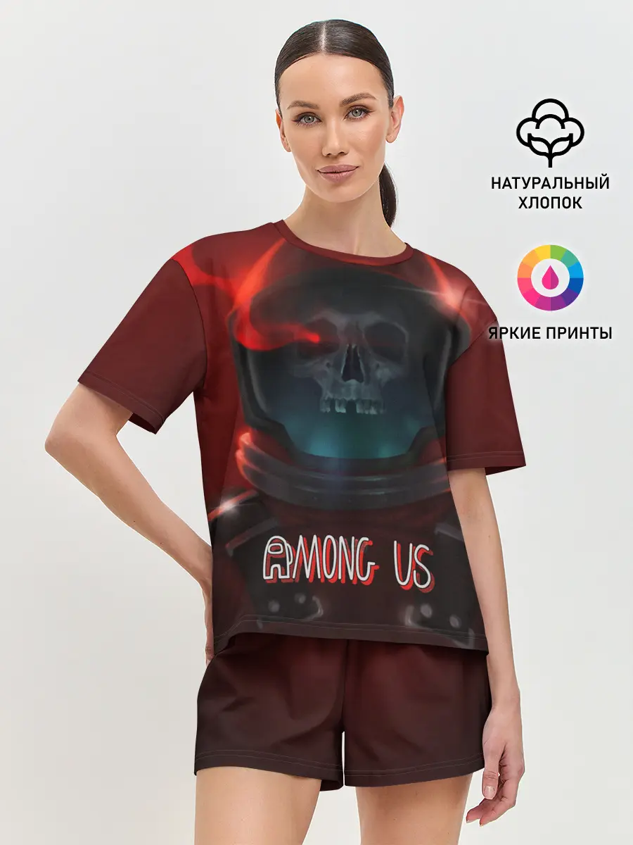 Женская пижама с шортами / Among us