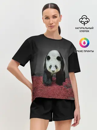 Женская пижама с шортами / ПАНДА