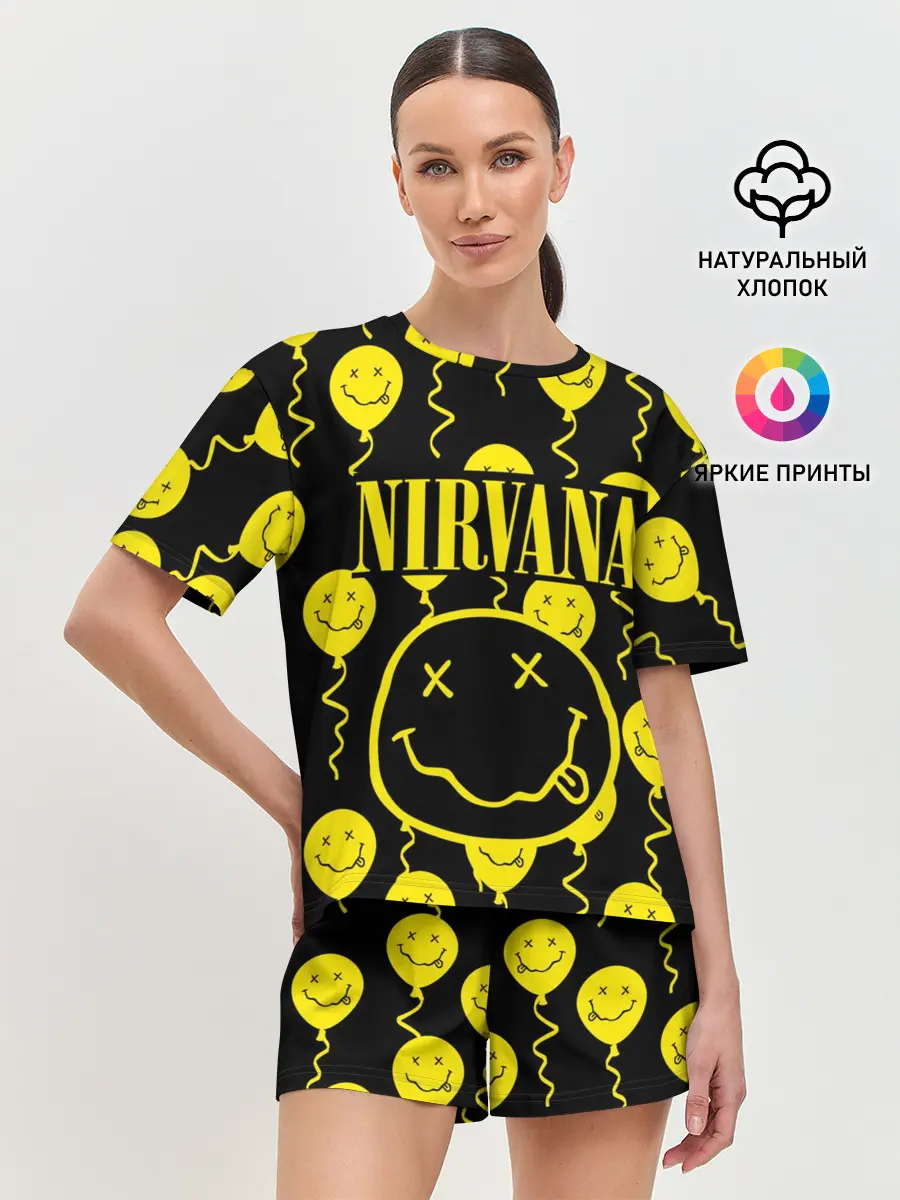 Женская пижама с шортами / NIRVANA