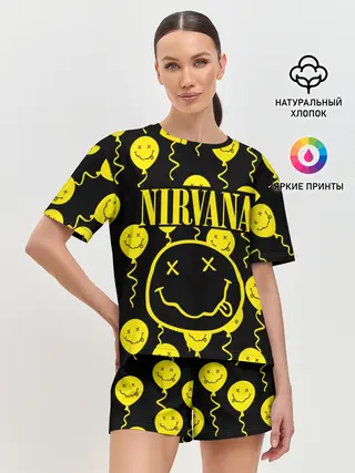 Женская пижама с шортами / NIRVANA