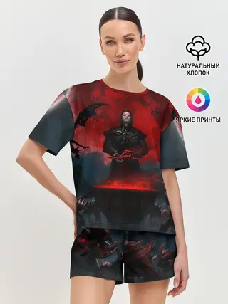 Женская пижама с шортами / Детлафф
